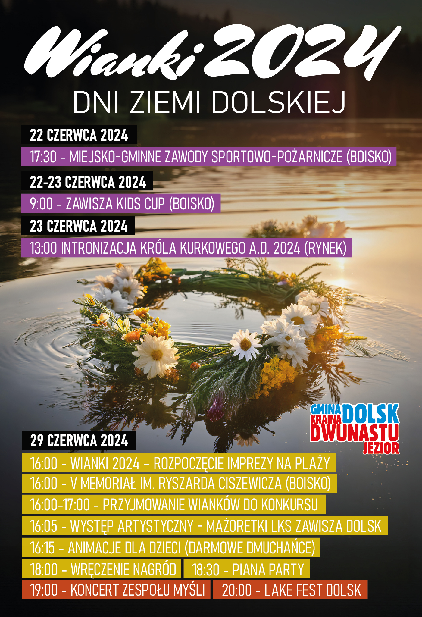 Dni Ziemi Dolskiej „Wianki 2024” - plakat