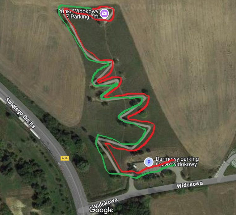 Mapka poglądowa trasy biegu