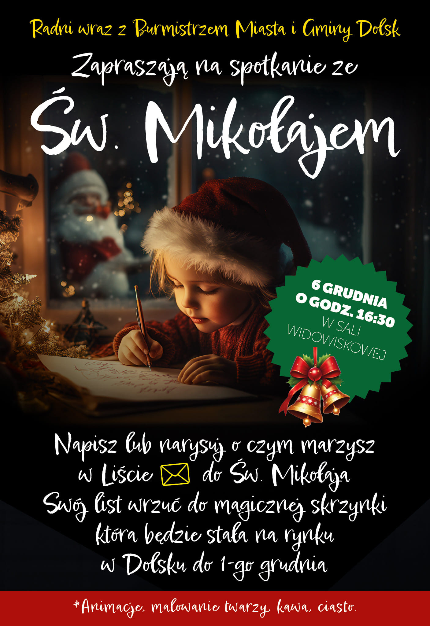 Mikołajki w Gminie Dolsk - plakat