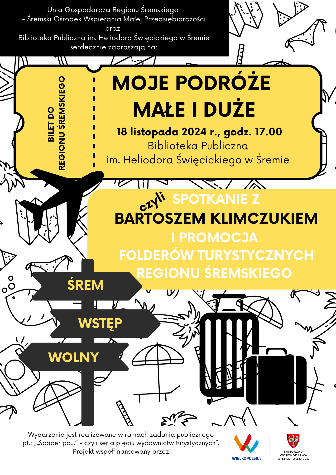 „Moje podróże małe i duże” - plakat