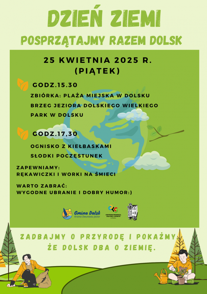 Dzień Ziemi – Posprzątajmy razem Dolsk - plakat