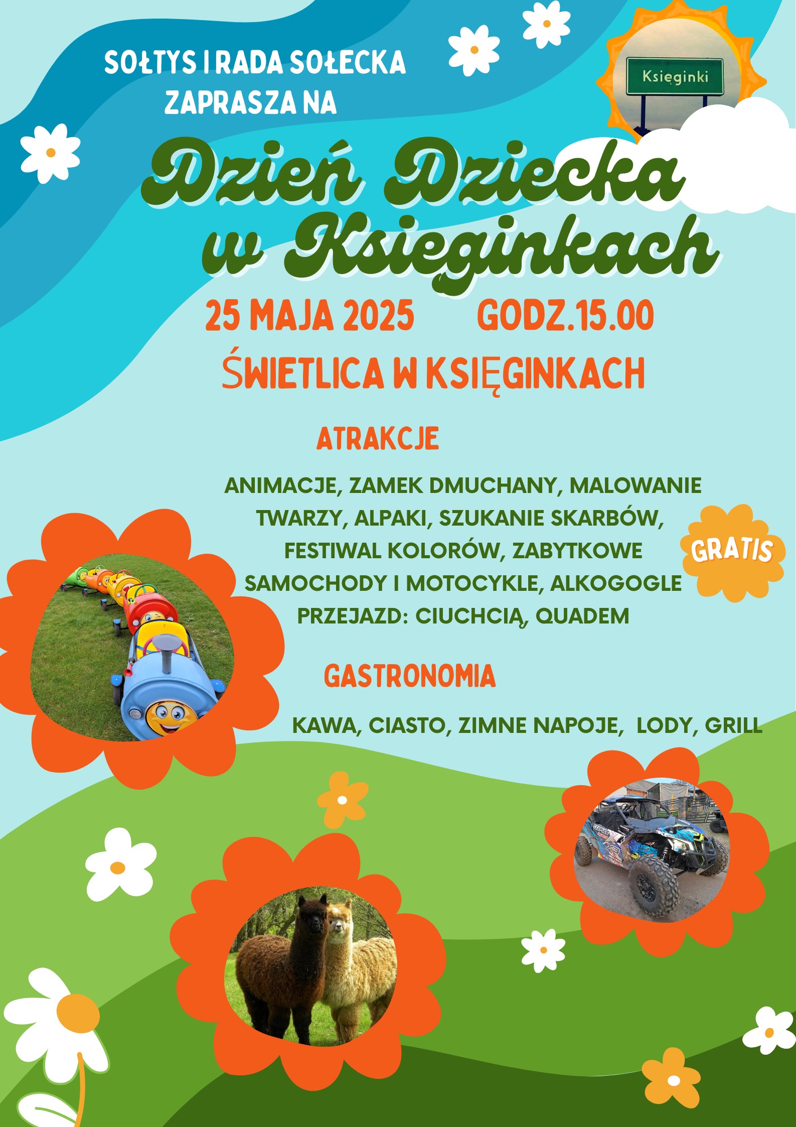 Dzień Dziecka w Księginkach - plakat