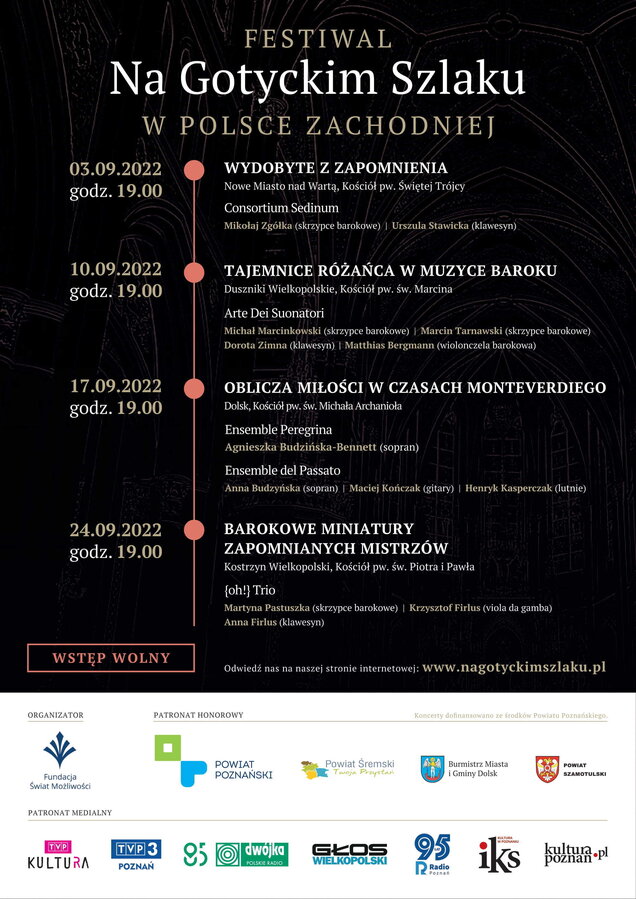 Festiwal „Na Gotyckim Szlaku w Polsce Zachodniej” - plakat