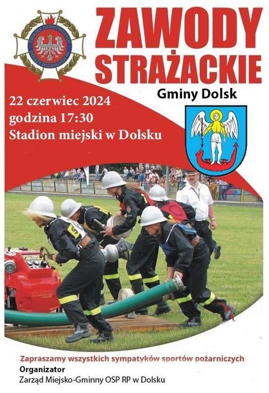 Miejsko-Gminne Zawody Sportowo-Pożarnicze - plakat